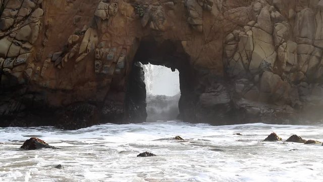 Pfeiffer Beach is a beautiful, unspoiled beach that's popular with locals. Its somewhat unknown among tourists and well worth your time. California tourism in the United States of America