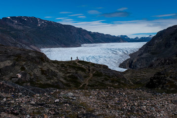 Fototapeta na wymiar Melting glacier in the Greenland.