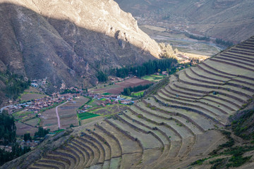 Fototapeta na wymiar A view of Pisaq's archaeological area