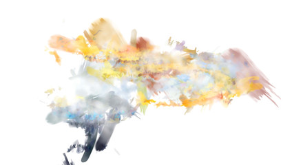 Brushed Painted Abstract Background. Brush stroked painting. Artistic vibrant and colorful wallpaper..