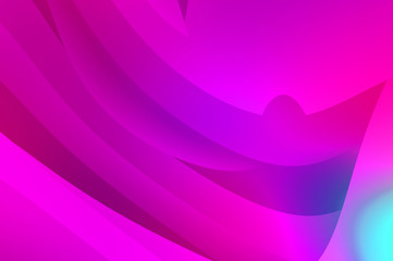 Abstract background with colorful gradient. Vibrant graphic wallpaper with stripes design. Fluid 2D illustration of modern movement.