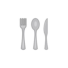spoon icon  design template