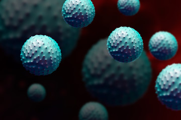 COVID-19 Deadly Coronavirus Infection 3D Illustration