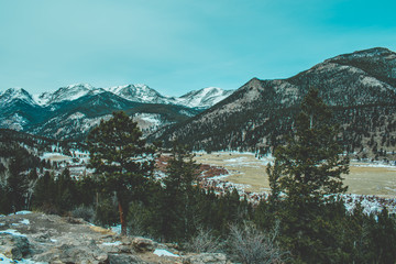 landscape of the mountains