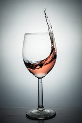 Red wine splash