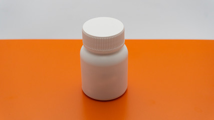 set of medical bottles