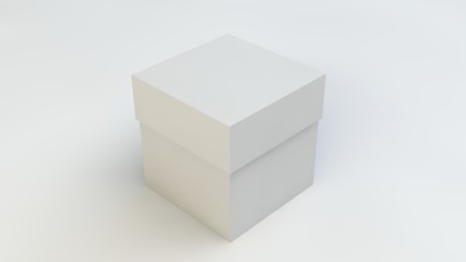 3d rendering, 3d illustration. Boxes on a white background.