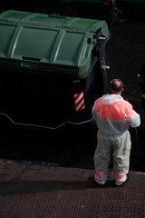 Sanitizing the street during the Covid-19 pandemic 