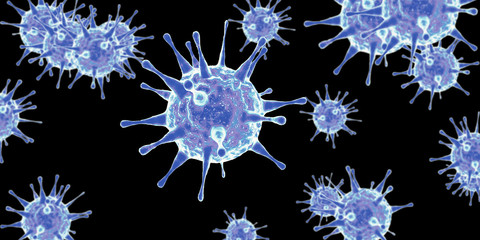 New coronavirus 2019-ncov. 3D illustration