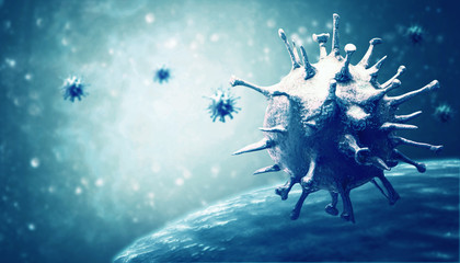 New coronavirus 2019-ncov. 3D illustration