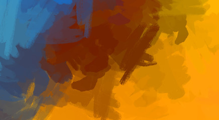 Brushed Painted Abstract Background. Brush stroked painting. Artistic vibrant and colorful wallpaper.