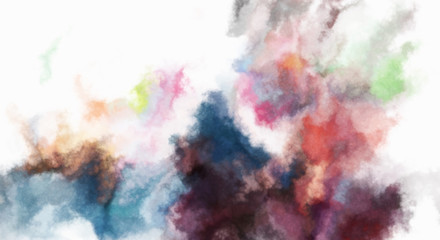 Watercolor painted background. Abstract Illustration wallpaper. Brush stroked painting. 2D Illustration.
