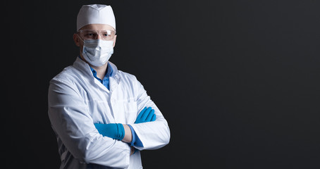 Young doctor against new Coronavirus 2019-nCoV