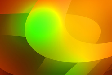 Abstract background with colorful gradient. Vibrant graphic wallpaper with stripes design. Fluid 2D illustration of modern movement.
