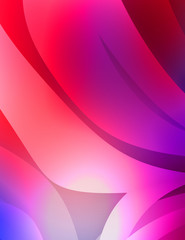Abstract background with colorful gradient. Vibrant graphic wallpaper with stripes design. Fluid 2D illustration of modern movement.