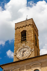 Palazzo Comunale or town hall of Cingoli, Marche Region, Province of Macerata, Italy architectural...