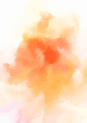 Watercolor painted background. Abstract Illustration wallpaper. Brush stroked painting. 2D Illustration.