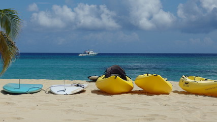Surfboards on beach