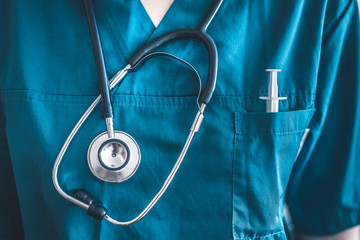 Doctor or physician simple generic concept image, medical research and healthcare system