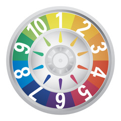 retro board game spinner in color © JSalasberry