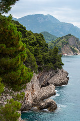 Obraz premium Beautiful cliffs, Adriatic sea, Montenegro 