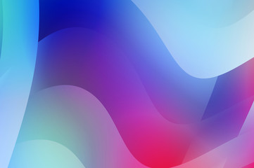 Abstract background with colorful gradient. Vibrant graphic wallpaper with stripes design. Fluid 2D illustration of modern movement.