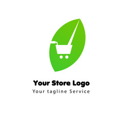 online store logo concept template