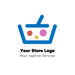 online store logo concept template