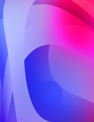 Abstract background with colorful gradient. Vibrant graphic wallpaper with stripes design. Fluid 2D illustration of modern movement.