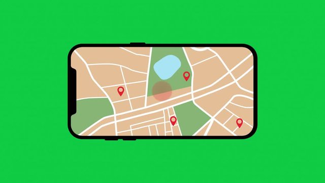 Horizontal corona app animation with chroma key