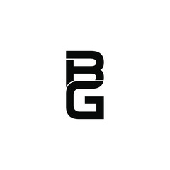 bg letter original monogram logo design