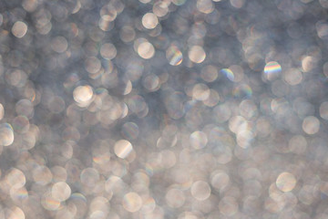 Natural 50mm lens shiny and iridescent bokeh background