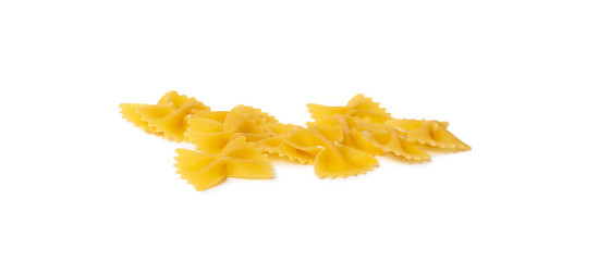 Naklejka premium Farfalle pasta isolated on white background