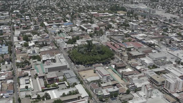 Center of city Curico the Chile