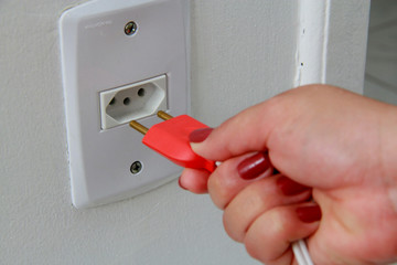 power cord to plug into the outlet