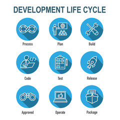 Development Operations & Life Cycle - DevOps Icon
