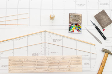 construction of plane model aircraft