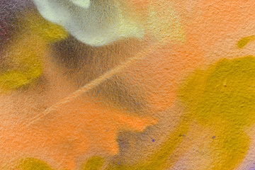 Abstract art spay on the wall.