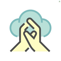 Wash hands and hygiene vector icon design, 64x64 pixel perfect and editable stroke.