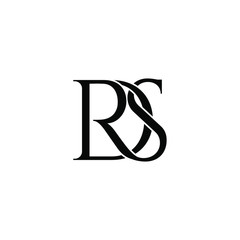 rds letter original monogram logo design