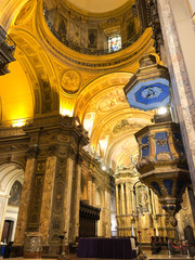 Interior of breathtaking Metropolitan Cathedral of Buenos Aires