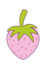 Isolated strawberry fruit vector design