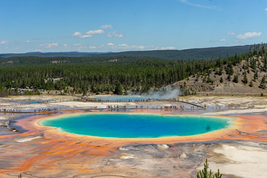 Grand Prismatic Spring in Yellowstone National Park