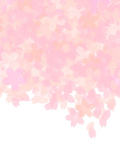 桜をモチーフにデザインした背景素材