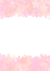 桜をモチーフにデザインした背景素材