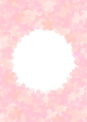 桜をモチーフにデザインした背景素材