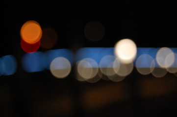 Luces ciudad circulares