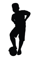 Child play at playground silhouette vector