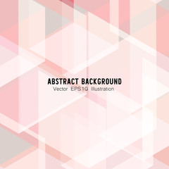 Abstract geometric or isometric white and pink polygon or low poly vector technology concept background. EPS10 illustration style.