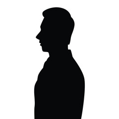Man body silhouette vector